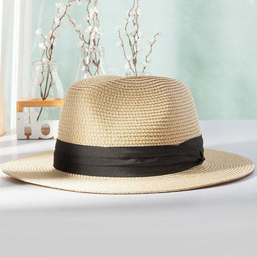 Straw Hat With Pearls