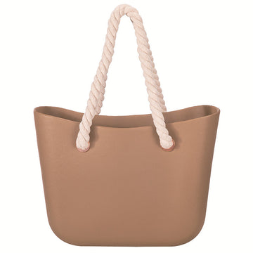 Waterproof Silicon Handbag With Thick Rope Handles