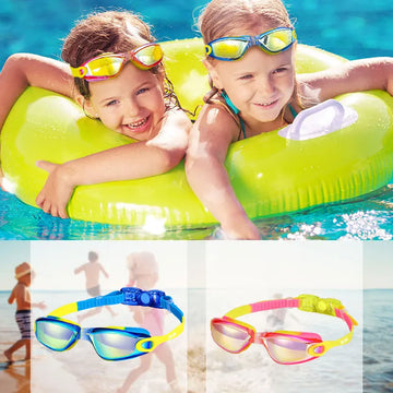 Professional Kids UV Anti Fog Silicone Swimming Goggles