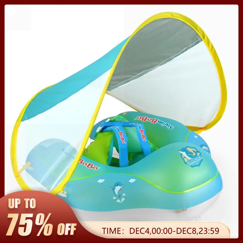 Inflatable Baby Swimming Float With Canopy