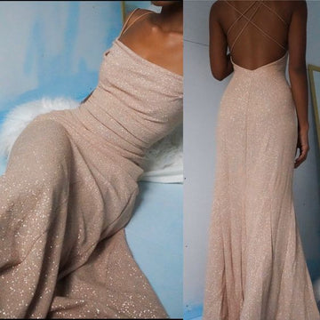 Simple Long Sparkling Evening/Prom Dress